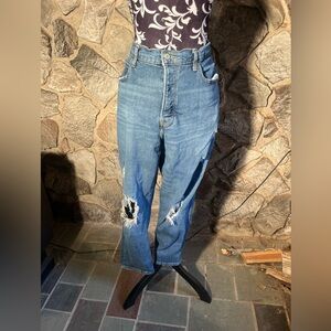 Old Navy Curvy Sky High Straight Medium Wash 18